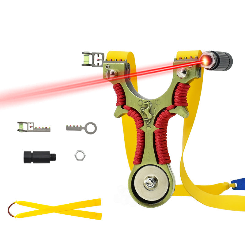 Goldenrod Marksman® Ferrari Magnetic High Accuracy Laser Slingshot Powerful Rubber Band MARKSMAN