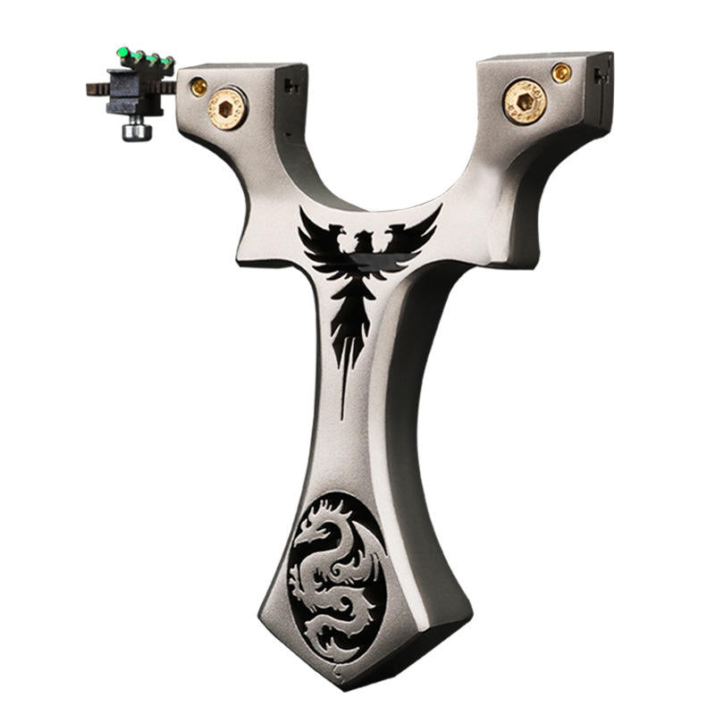 Gray EuDemons Reverse Curve Fast Press Screw Slingshot MARKSMAN