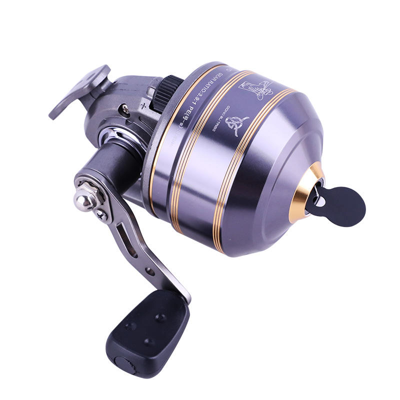 Light Slate Gray GN40 Black Metal Fishing Reel MARKSMAN