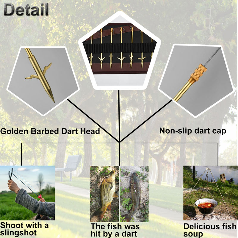 Light Gray Golden Fishing Dart with Storage Belt Bag MARKSMAN