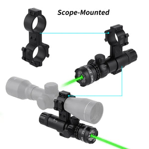 Gray Marksman Green Laser with Remote Pressure Switch MARKSMAN