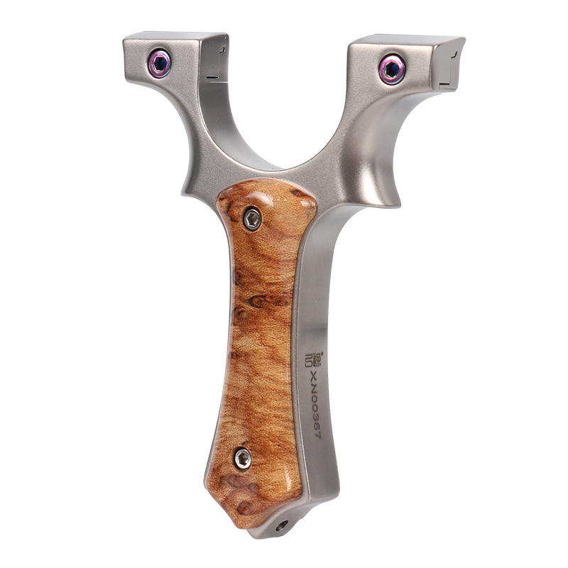 Rosy Brown 304 Marble Patch Stainless Steel High Quality Slingshot MARKSMAN