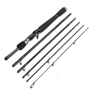 Dark Slate Gray Carbon Fishing Rod Straight Handle Bass Sea Fishing Rod