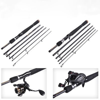 Lavender Carbon Fishing Rod Straight Handle Bass Sea Fishing Rod