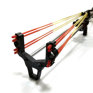 Light Gray Marksman FALCON GT Slingshot - High Power Telescopic Precision Full Metal Fishing Crossbow with Laser for Target Shooting And Fishing MARKSMAN