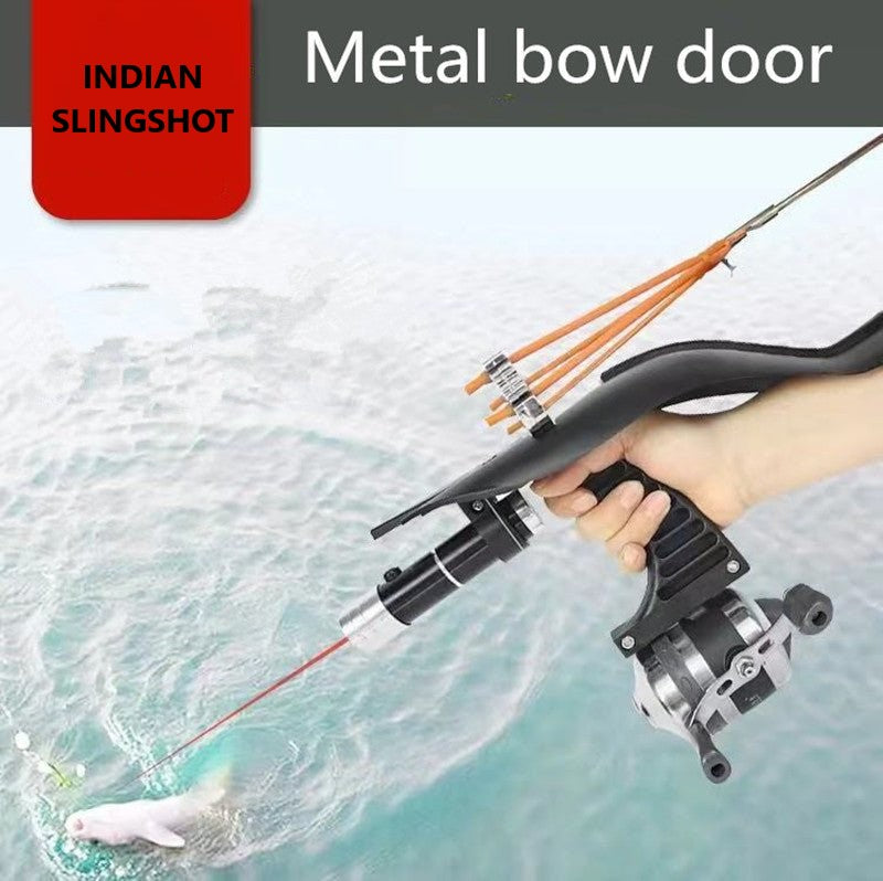 Light Gray Fish Shooting Integrated Slingshot Laser Catapult Marking Dart Fishing Device Set High Pressure Fish Arrow MARKSMAN