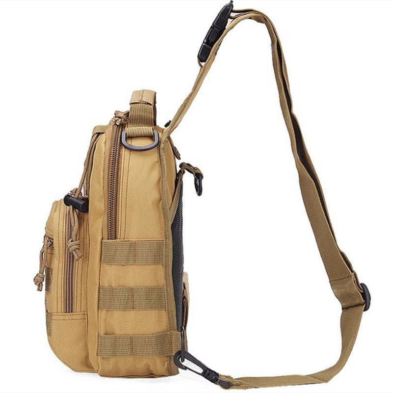 Rosy Brown High Quality Explosive Military Fan Tactical Chest Bag Camouflage One Shoulder Casual Bag Chest Bag Outdoor Riding