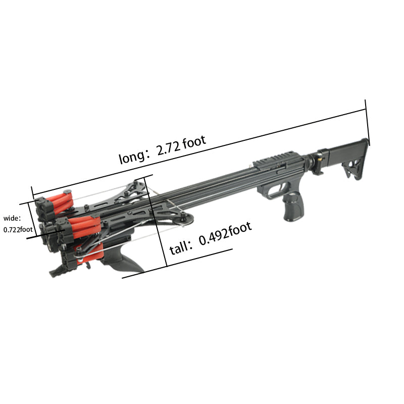 Dark Slate Gray Marksman New RS-X7 Black Panther Professional High Power Metal Crossbow  For Outdoor Target Shooting And Fishing MARKSMAN