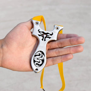 Outdoor professional hunting stainless steel dragon and bull totem slingshot - INDIAN SLINGSHOT