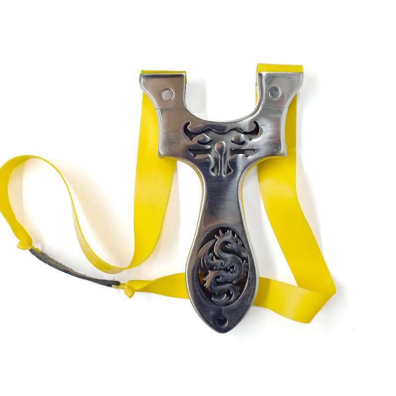 Outdoor professional hunting stainless steel dragon and bull totem slingshot - INDIAN SLINGSHOT