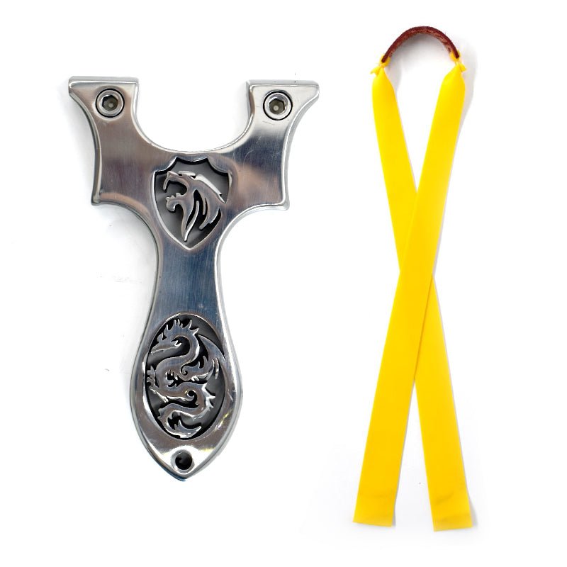 Outdoor professional hunting stainless steel dragon and lion totem slingshot - INDIAN SLINGSHOT